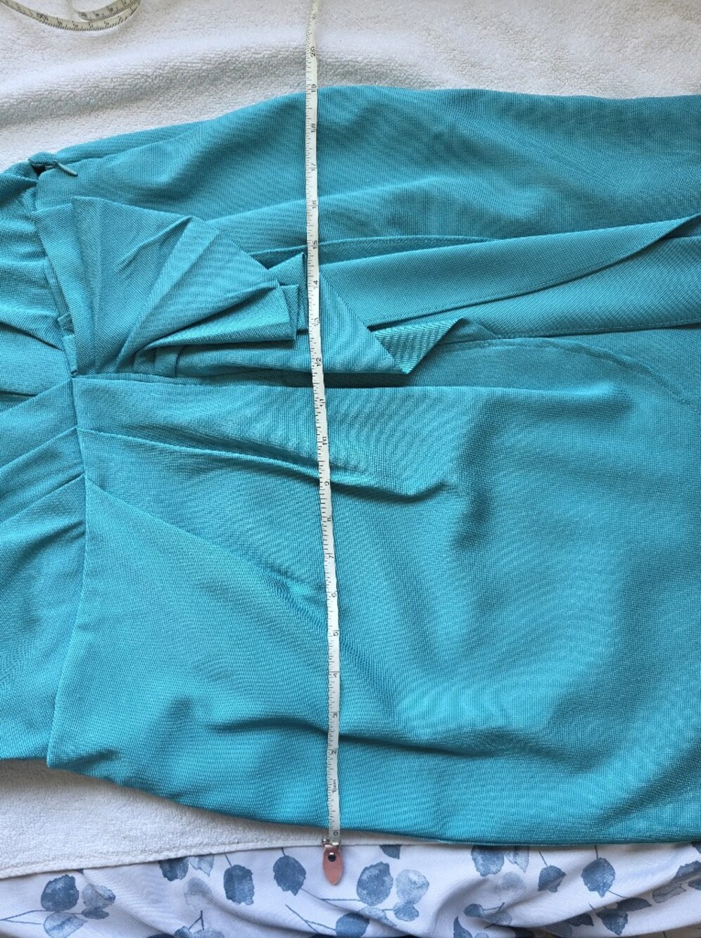 NWT BCBGeneration Teal One-Shoulder Ruffle Dress – Size 12 - Picture 16 of 16